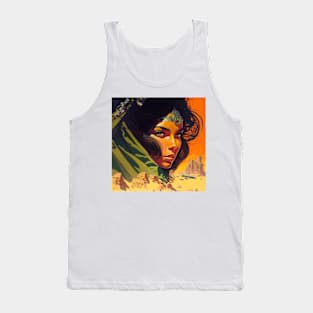 We Are Floating In Space - 93 - Sci-Fi Inspired Retro Artwork Tank Top